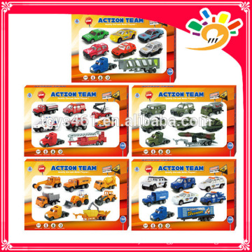 Diecast car model Fire engine set alloy car